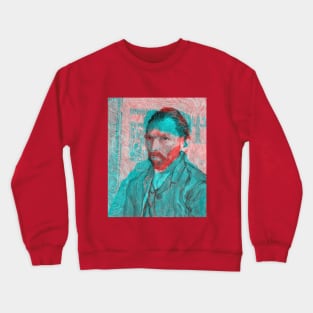 Van Gogh Interactive Red&Blue Filter T-Shirt Crewneck Sweatshirt